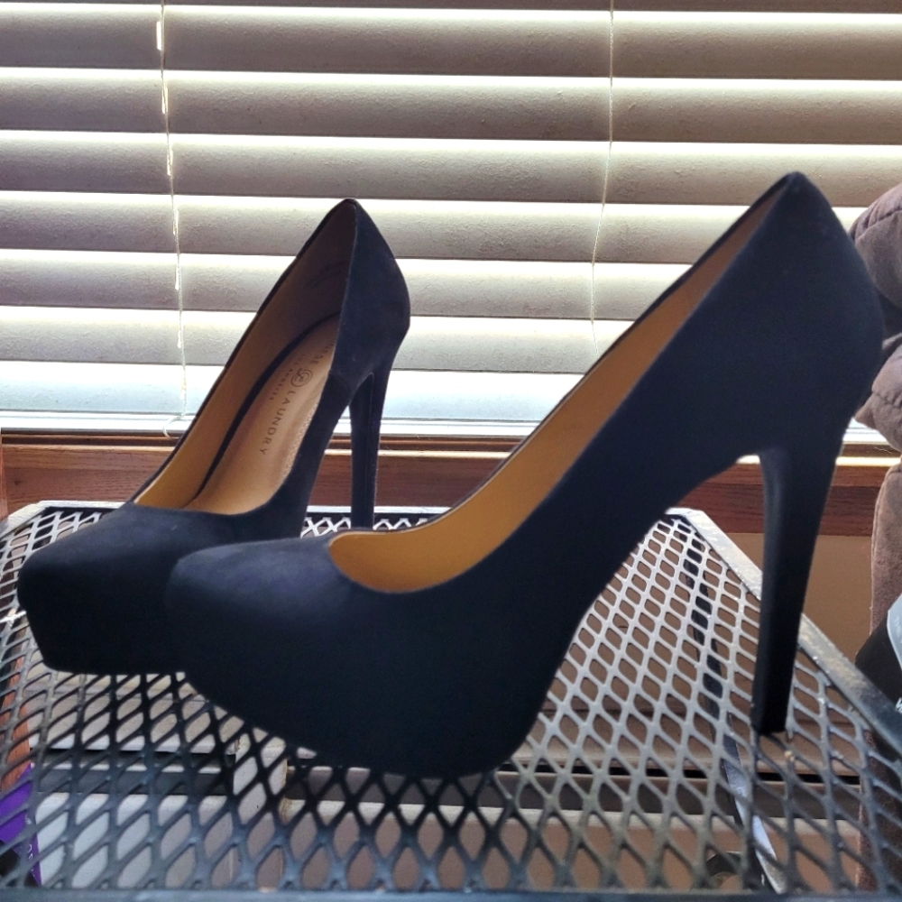 Chinese Laundry Black Platform Heels